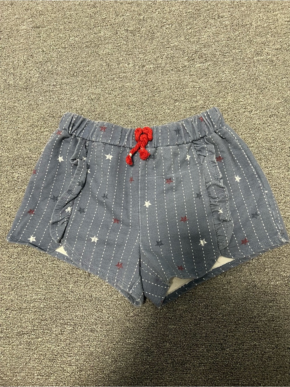 Girl’s Blue Star Print Shorts